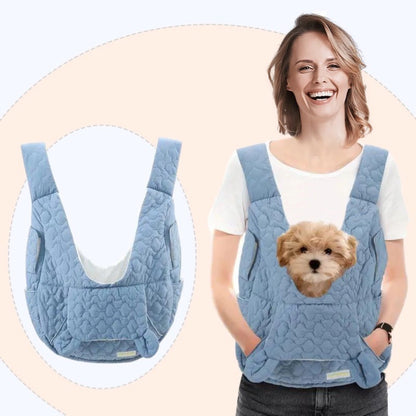 ポータブル ペット用 チェストバッグ｜Pet Chest Carrier Bag for Dogs & Cats